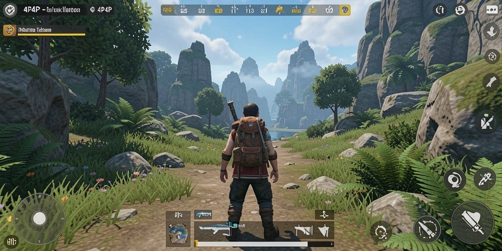 Gameplay 4P4P yang mendebarkan di dunia open world.