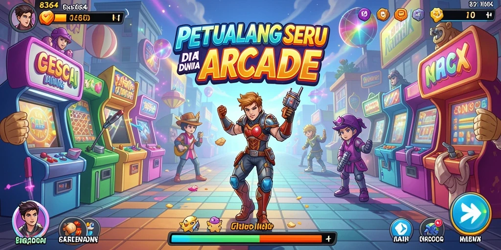 Tampilan gameplay yang seru dan penuh tantangan di 8364.