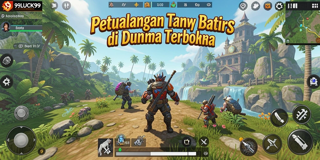 Tampilan gameplay Open World 99LUCK99 yang menakjubkan dan interaktif.