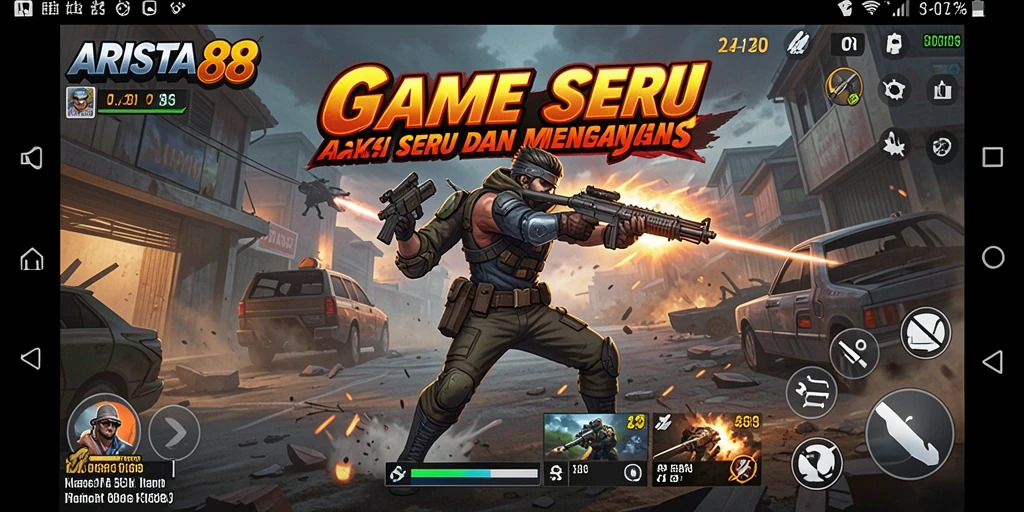 Tampilan gameplay ARISTA88 yang mendebarkan dan penuh aksi.