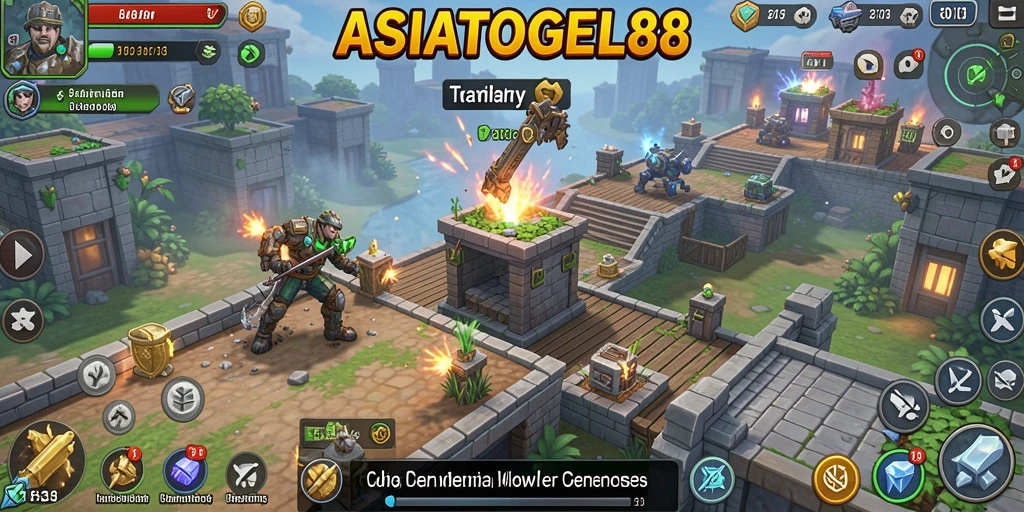 Gameplay seru dan menantang dari ASIATOGEL88 dalam Tower Defense.