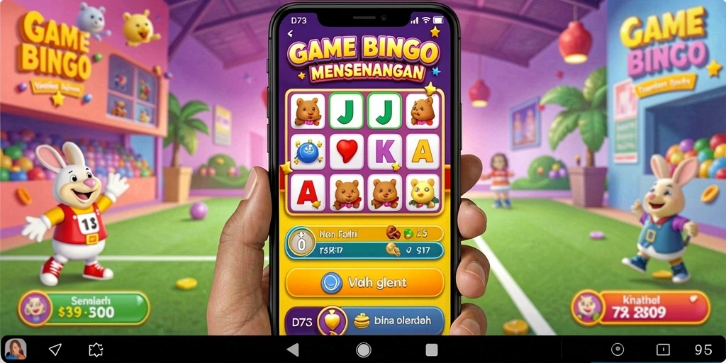 Tampilan gameplay Bingo yang menantang dan interaktif di D73.