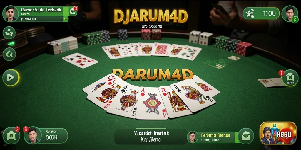 Screenshot gameplay DJARUM4D menampilkan keseruan bermain Gaple.