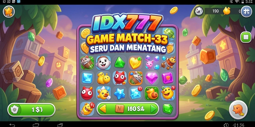 Gameplay seru di IDX777, cocok untuk penggemar Match-3.