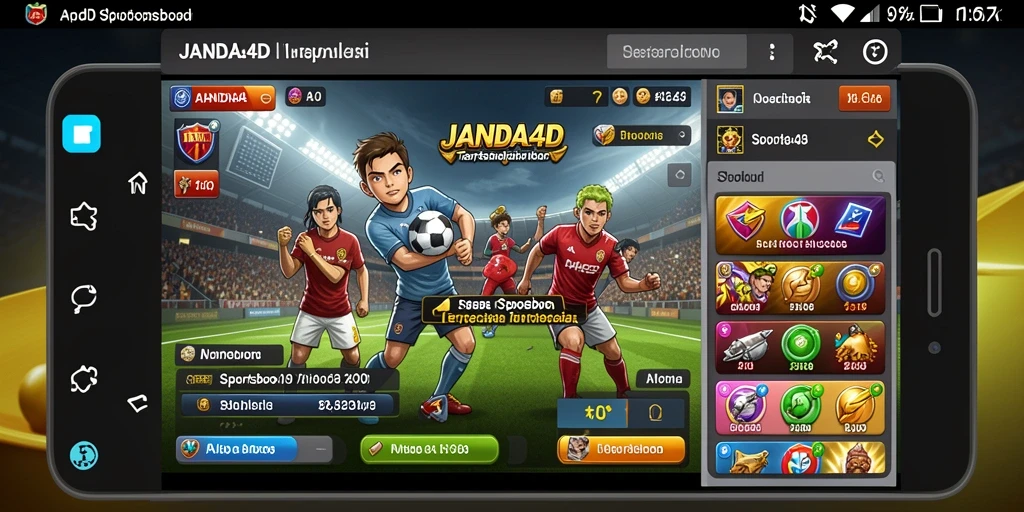 Tampilan gameplay menarik dari aplikasi JANDA4D saat bertaruh.