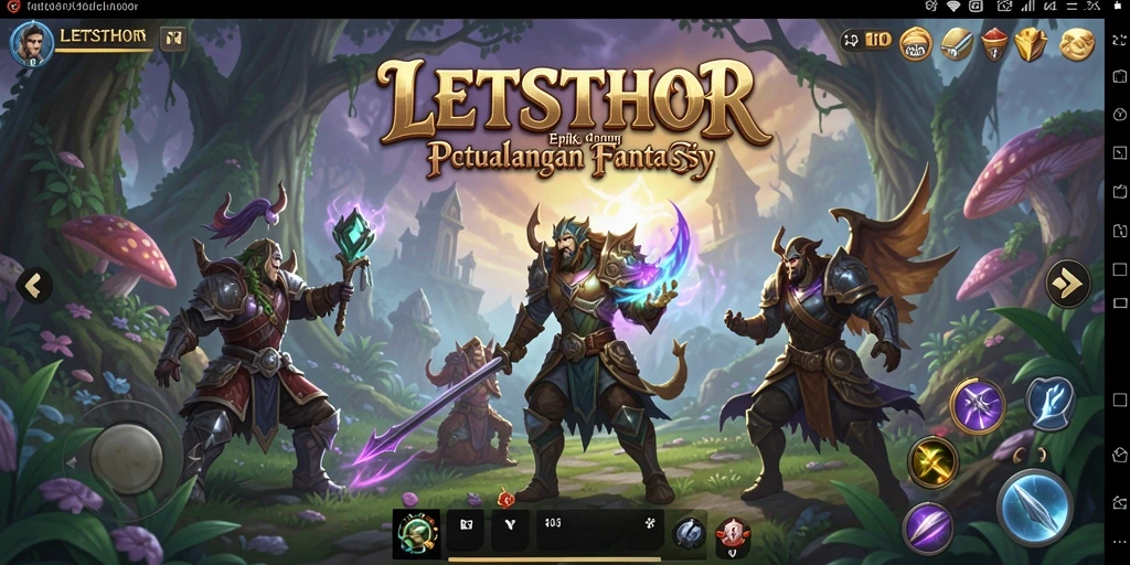 Gameplay menakjubkan LETSTHOR dengan petualangan RPG yang seru.