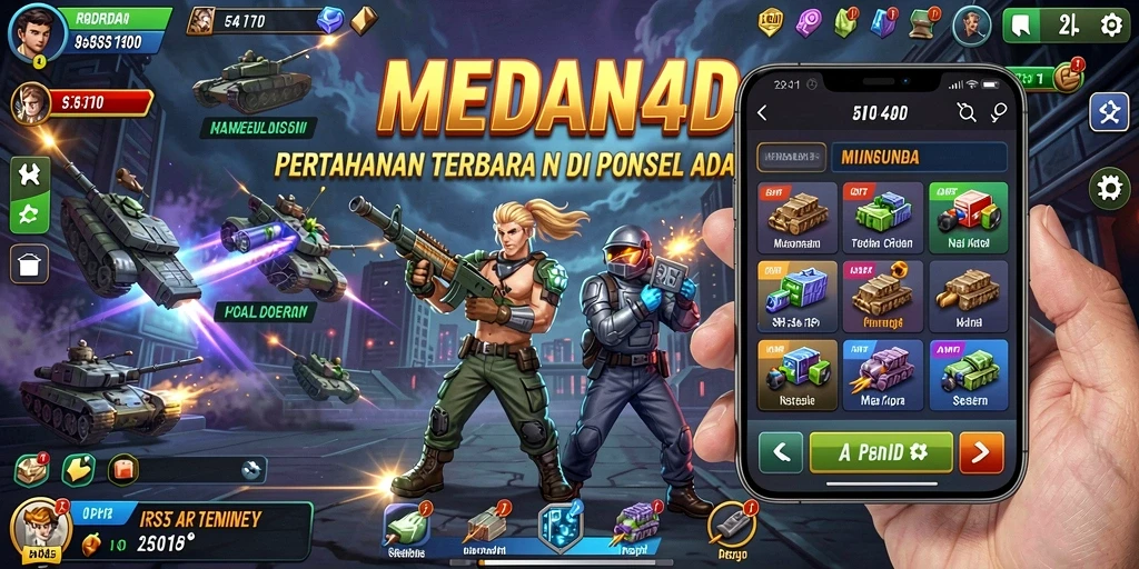 Gameplay seru MEDAN4D dengan berbagai strategi Tower Defense.