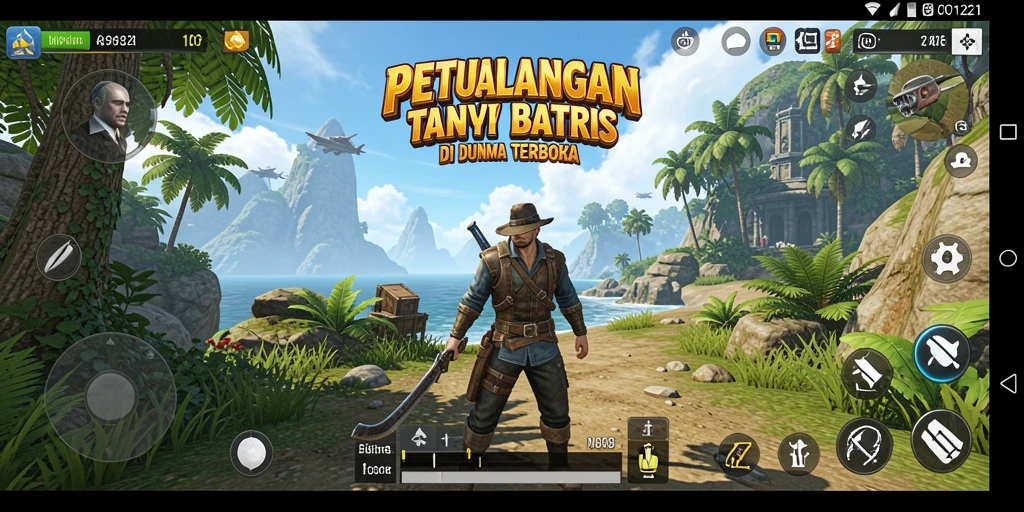 Gameplay MPO1221 dengan grafik menawan dan lingkungan mendetail.