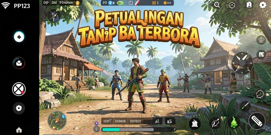 Tampilan mendalam gameplay dunia terbuka yang seru di PP123.