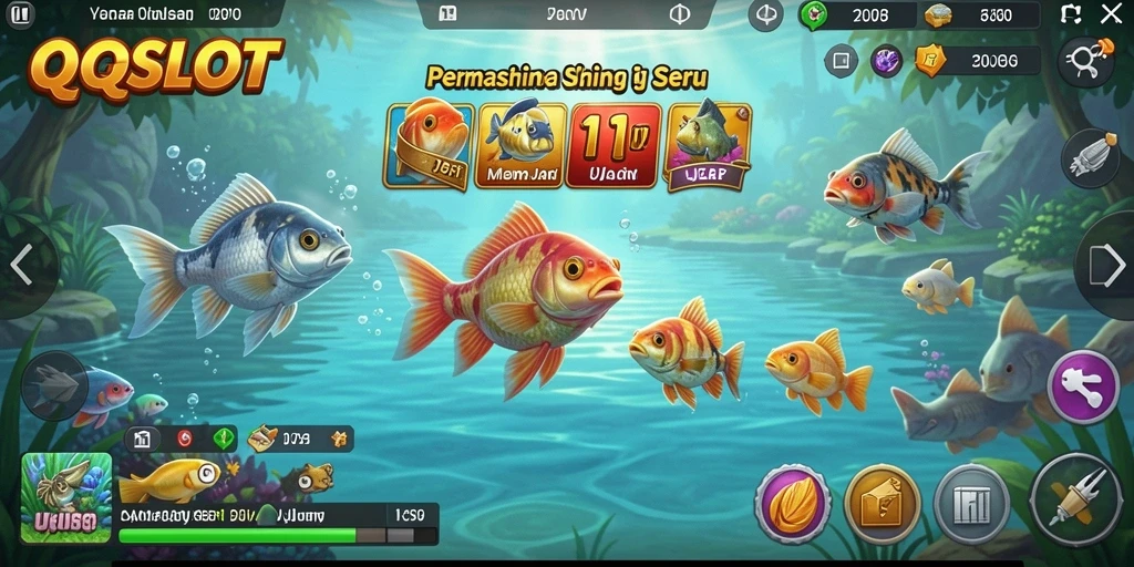 Tampilan gameplay seru di QQSLOT dengan pemandangan laut yang menakjubkan.