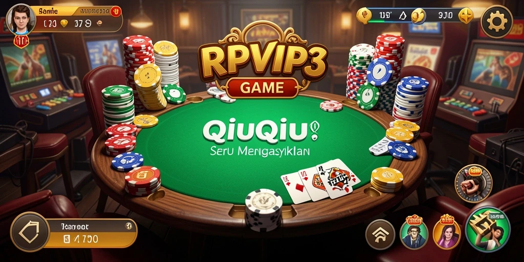 Tampilan gameplay QiuQiu yang menarik dan menghibur.