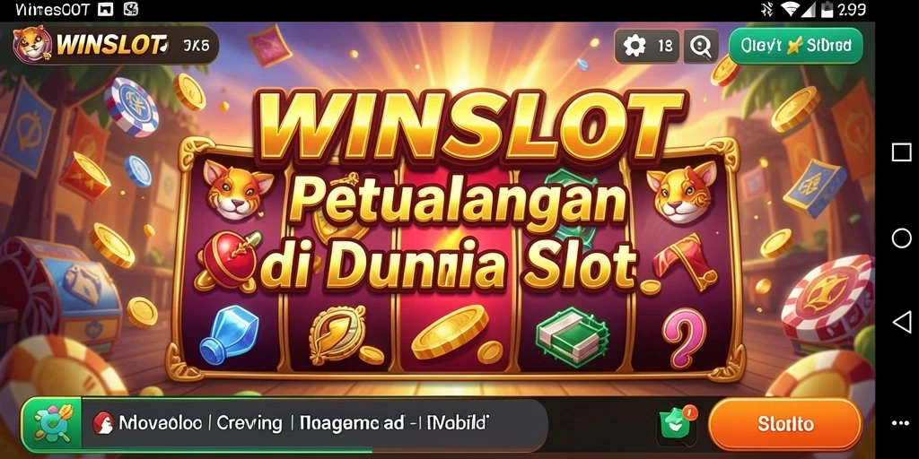 Screenshot utama WINSLOT menampilkan gameplay menegangkan dalam petualangan slot.